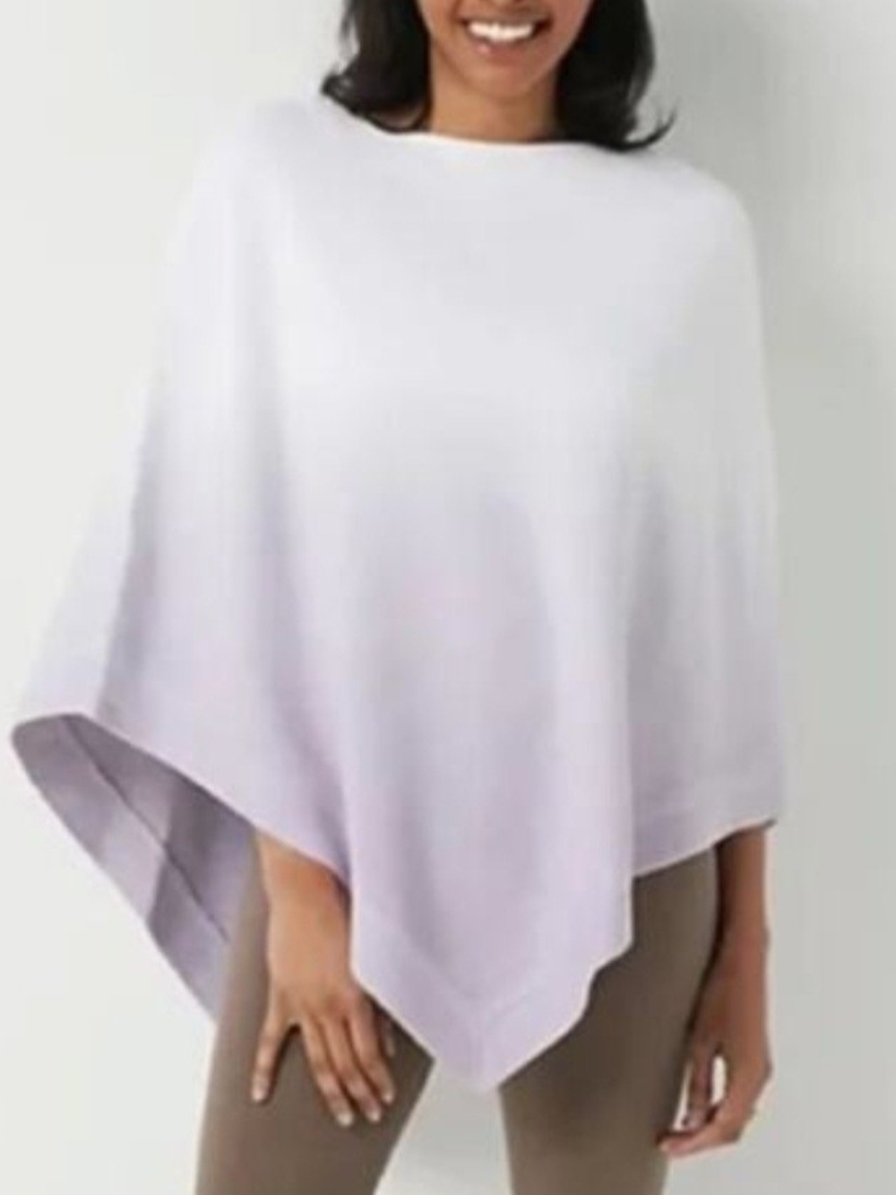 Barefoot Dreams Lavender Oversized Knit Poncho. Like New.